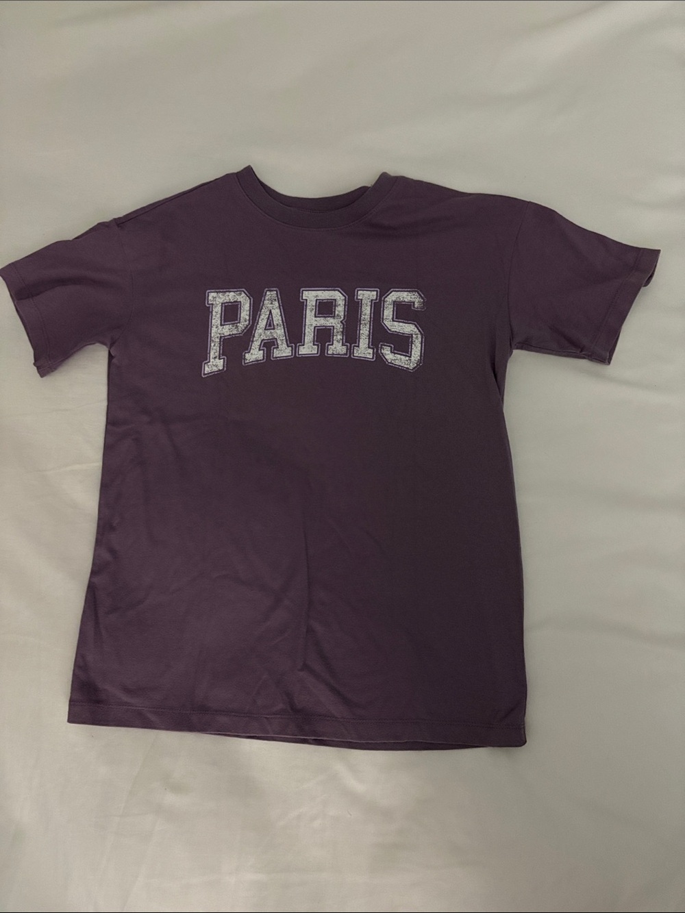 Cat & Jack Plum 'PARIS' Short Sleeve Tee
